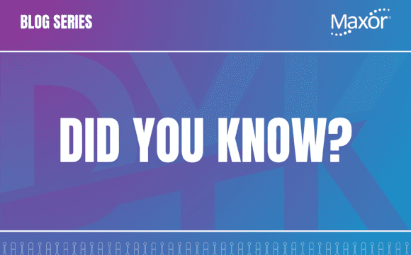 Image with a purple adn blue gradient background with the acronym DYK faded in the background and "Did You Know" written in the center